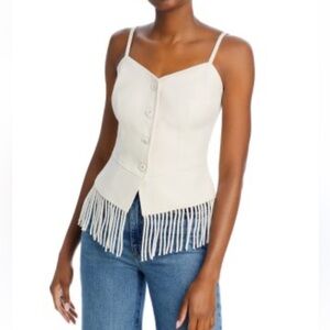 C25. New FORE
Fringe Vest  Cream Fringe